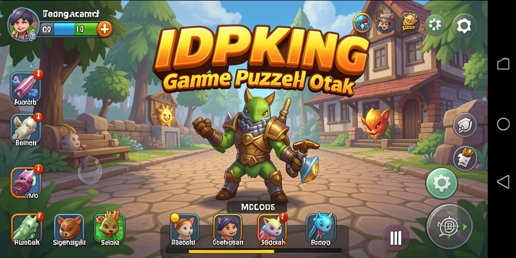Gameplay seru dari IDPKING yang mengasah otak dengan teka-teki menarik.