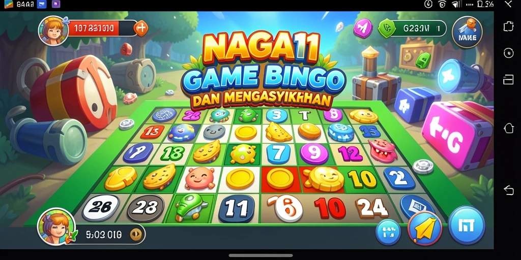 Tampilan gameplay seru di NAGA11 yang menampilkan Bingo.